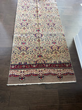 Load image into Gallery viewer, Vintage Turkish Cranberry and Khaki Runner Rug
