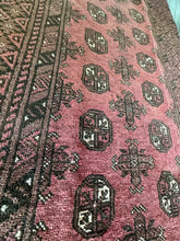 Load image into Gallery viewer, Vintage Turkish Raspberry and Chocolate Runner Rug
