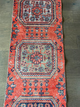 Load image into Gallery viewer, Vintage Turkish Orange/Red Runner Rug
