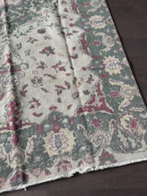 Load and play video in Gallery viewer, Vintage Turkish Neutral Green and Brick Red Area Rug
