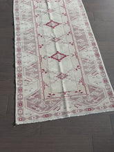 Load and play video in Gallery viewer, Vintage Turkish Taupe and Red Accent Rug
