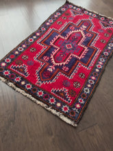 Load and play video in Gallery viewer, Vintage Turkish Red Accent Rug
