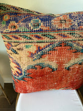 Load image into Gallery viewer, Vintage Turkish Rug Pillow
