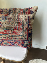 Load image into Gallery viewer, Vintage Turkish Rug Pillow
