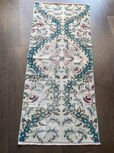 Load image into Gallery viewer, Vintage Turkish Turquoise Accent Rug
