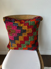 Load image into Gallery viewer, Vintage Turkish Colorful Geometric Rug Pillow
