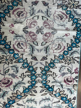 Load image into Gallery viewer, Vintage Turkish Turquoise Accent Rug
