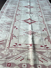 Load image into Gallery viewer, Vintage Turkish Taupe and Red Accent Rug
