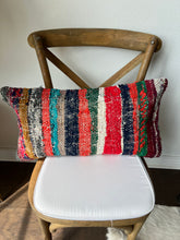 Load image into Gallery viewer, Vintage Striped Turkish Rug Pillow

