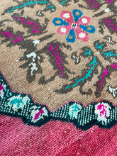 Load image into Gallery viewer, Vintage Turkish Pink Square Rug
