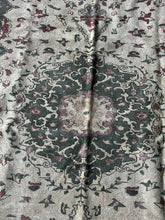 Load image into Gallery viewer, Vintage Turkish Neutral Green and Brick Red Area Rug
