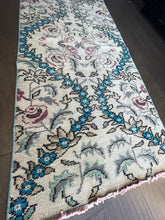 Load image into Gallery viewer, Vintage Turkish Turquoise Accent Rug
