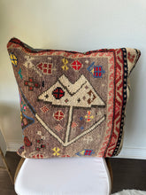 Load image into Gallery viewer, Vintage Turkish Rug Pillow
