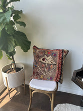 Load image into Gallery viewer, Vintage Turkish Rug Pillow
